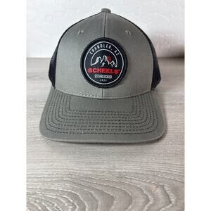 Scheels Chandler Arizona Gray Black Men's Snapback‎ Trucker Hat- EUC